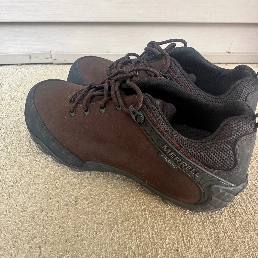 Merrell Work Jungle Moc Leather Composite Toe Waterproof Shoes Espresso J003901